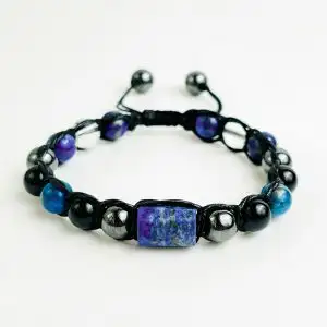 دستبندتک لایه عنصر آب (مردانه)