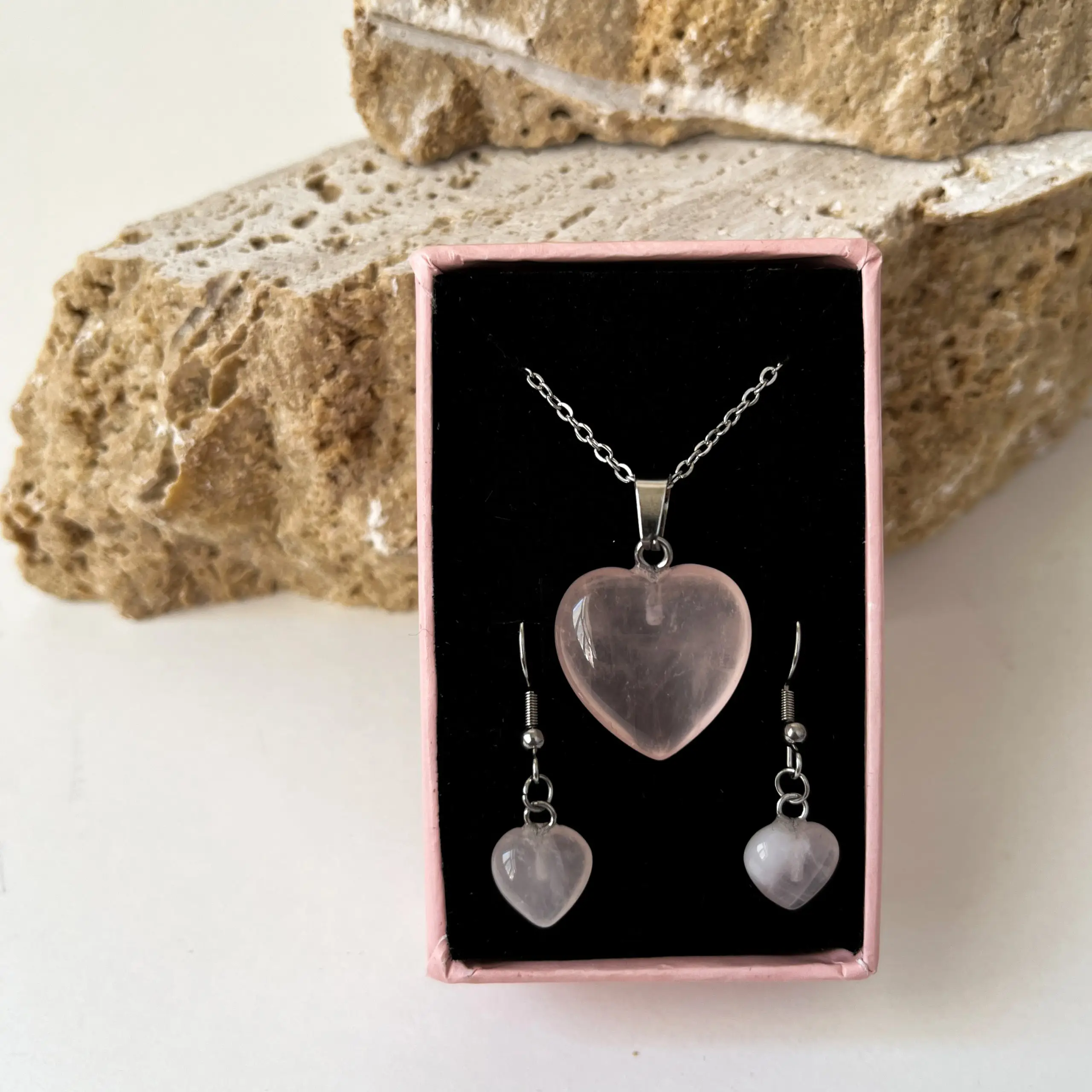 نیمست قلبی رز کوارتز