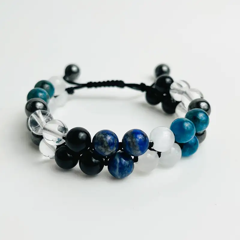 دستبند دولایه مرواریدی عنصر آب