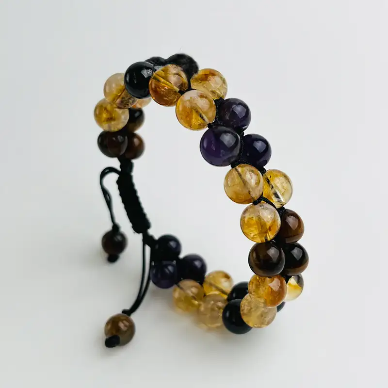 دستبند دولایه مرواریدی عنصر خاک