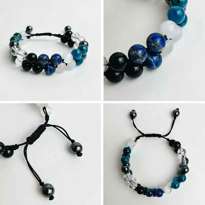 دستبند دولایه مرواریدی عنصر آب