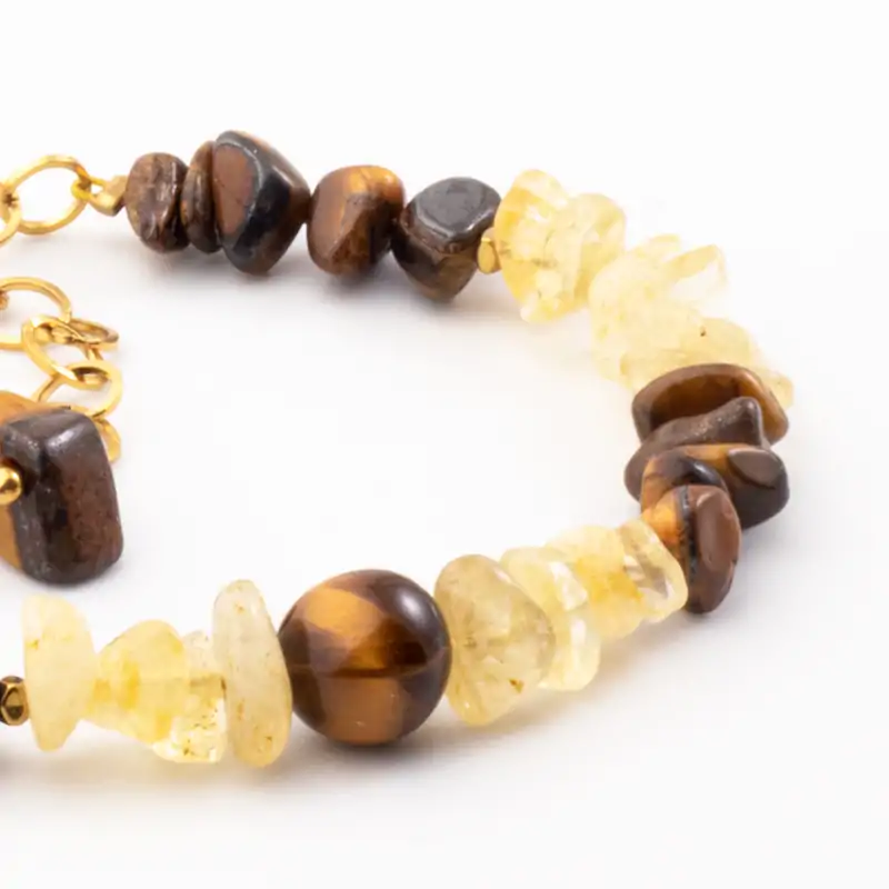 دستبند چشم ببر سیترین