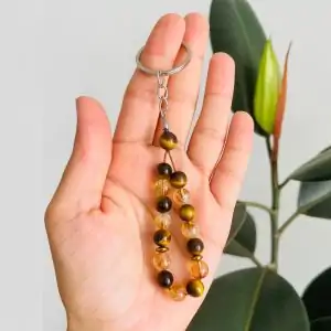 مینی تسبیح چشم ببر و سیترین