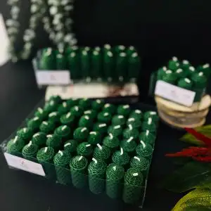 شمع بند انگشتی موم عسل سبز