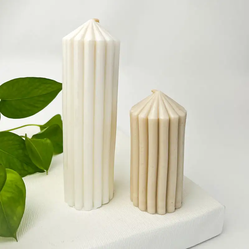 شمع استوانه ای شیاردار